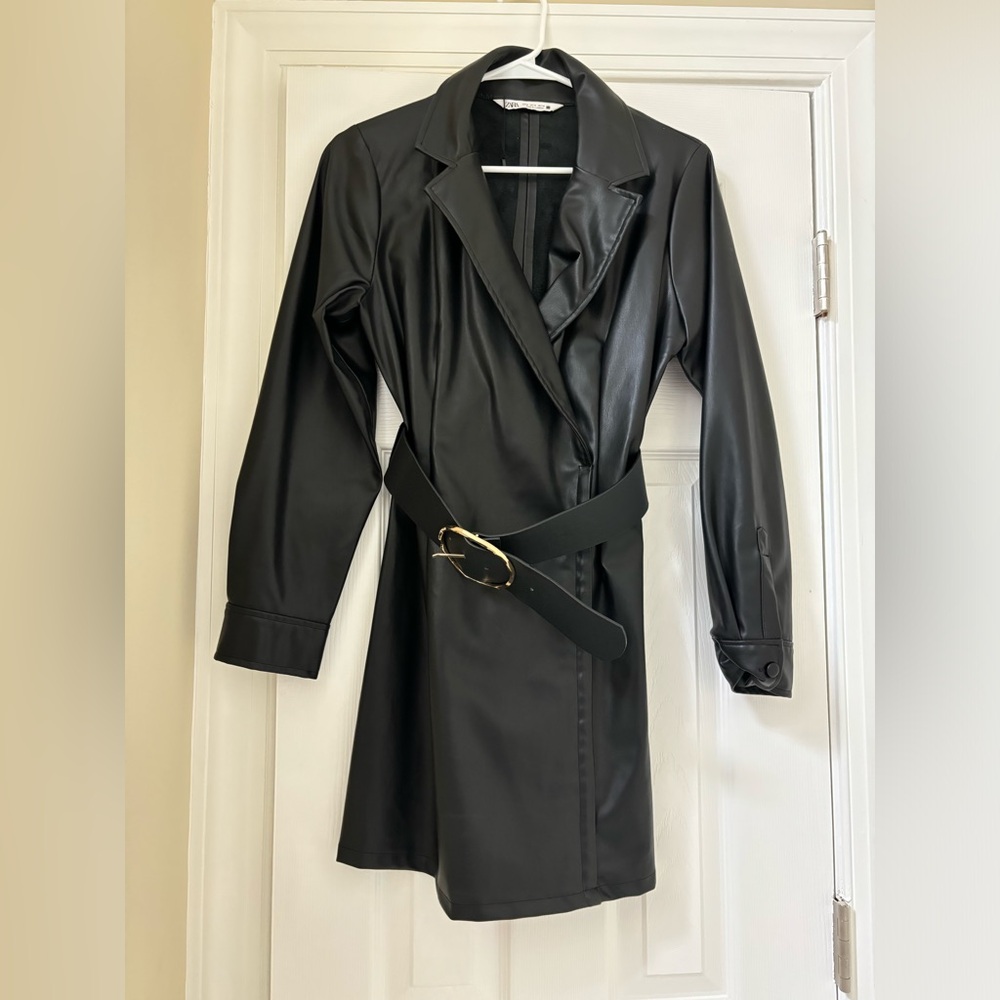 Zara leather dress